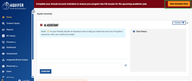 Activation bar login