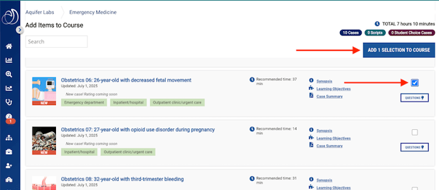 CB_ Add Items page checkbox & buttonKB