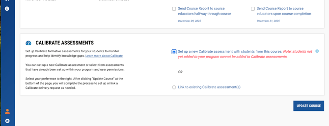CB_ Set up Calibrate assessment