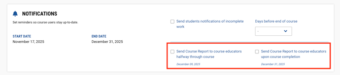 CB_ Set up automated reports to course educators