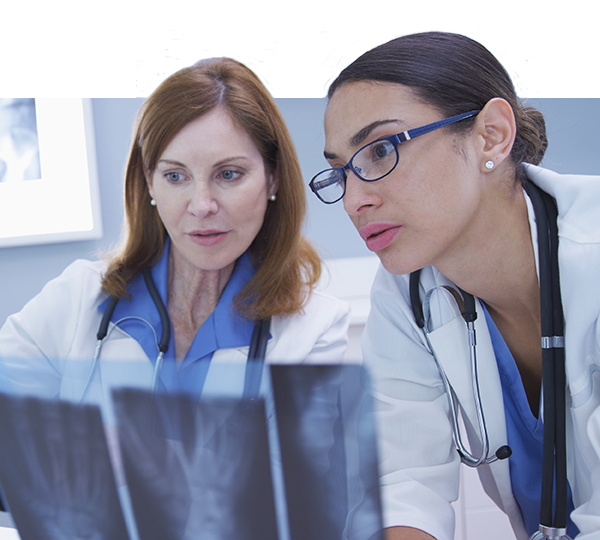 Doctors reviewing scans