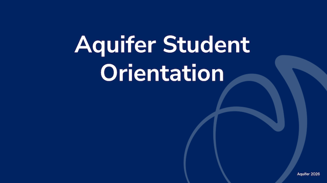 Student Orientation Cover Slide