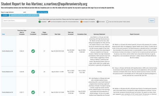 StudentDetailReportAva
