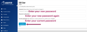 Enter new password