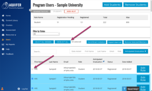 Selecting and Deselecting Students