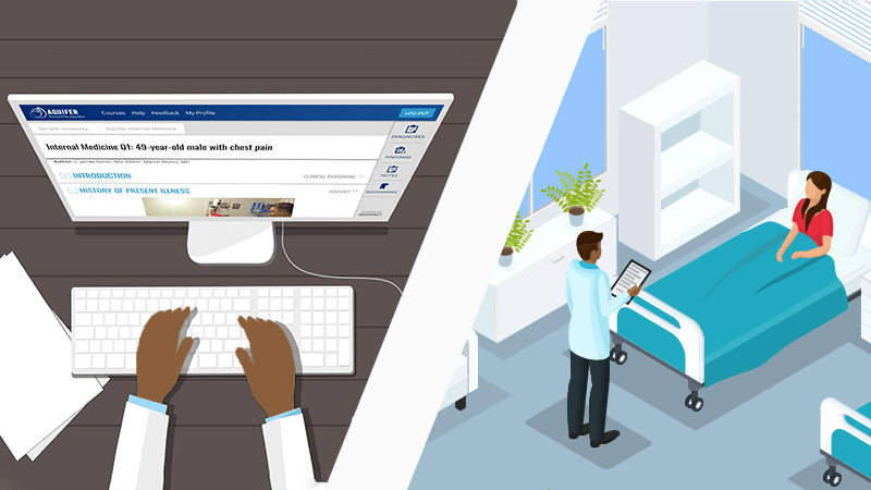 Returning to Real Patients: Preparing with a Virtual Rotation