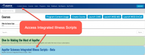 How to access Integrated Illness Scripts